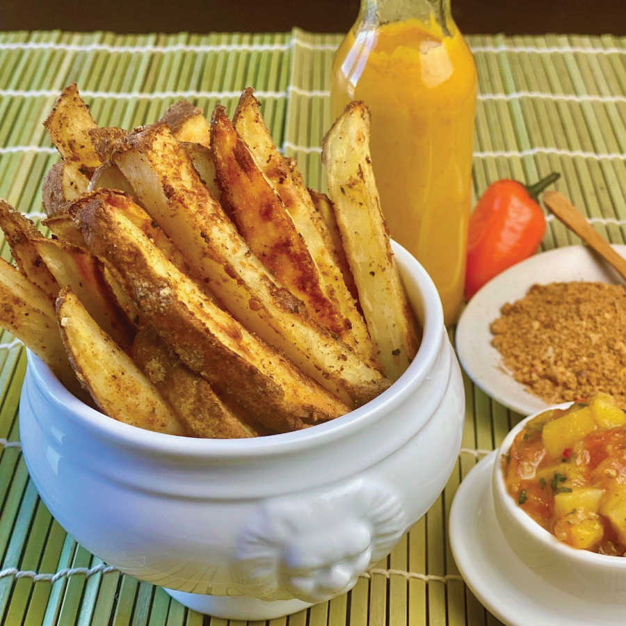 Air Fryer Jamaican Jerk Fries with an Easy Mango Salsa - Potatoes USA - Philippines