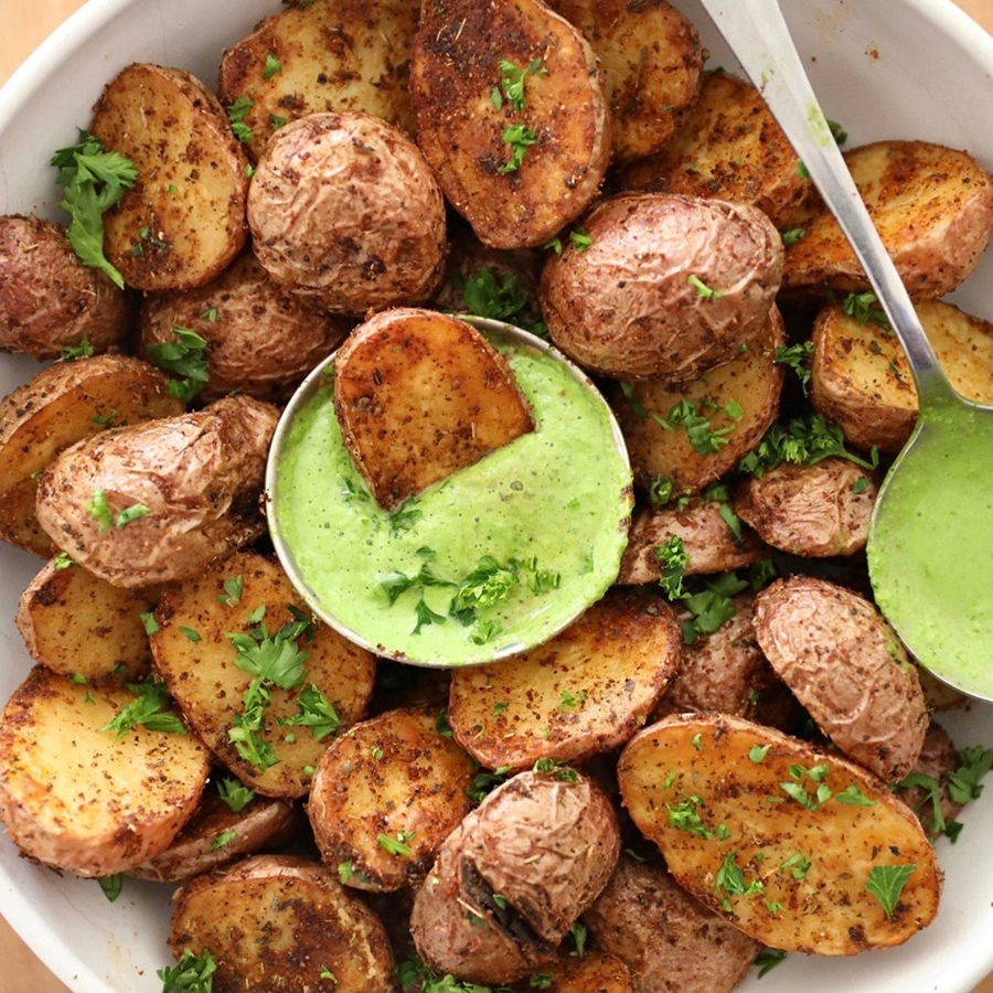 Air Fryer Potatoes with Green Goddess Dip - Potatoes USA - Philippines
