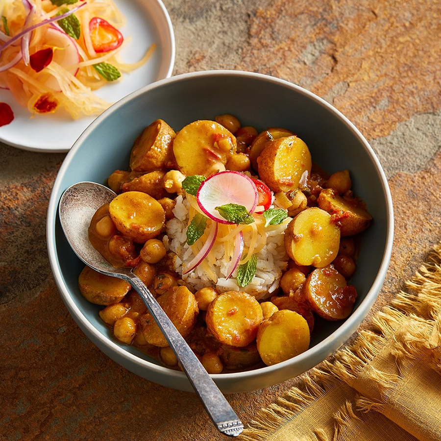Caribbean Style Potato-Coconut Curry - Potatoes USA - Philippines