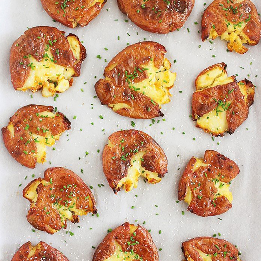 Crispy Salt and Vinegar Smashed Potatoes - Potatoes USA - Philippines