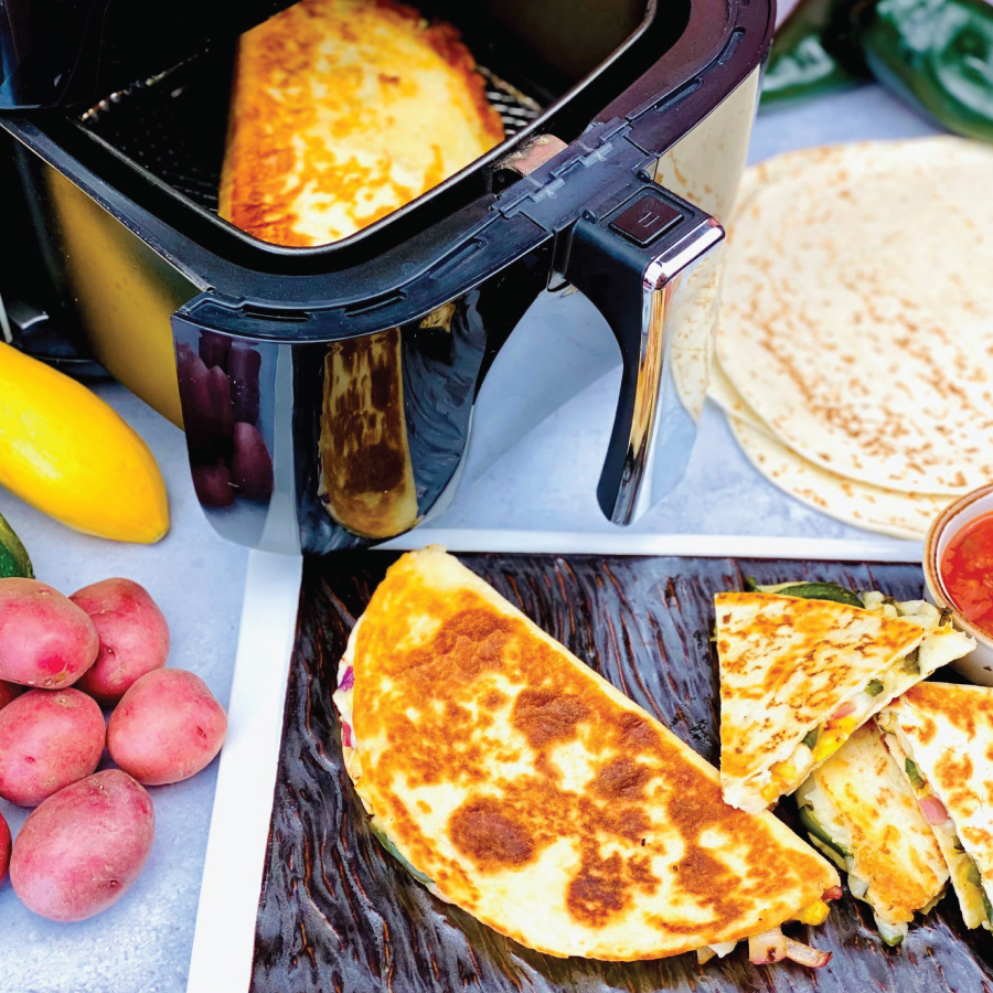 Easy Air Fryer Mashed Potato and Veggie Quesadillas - Potatoes USA - Philippines