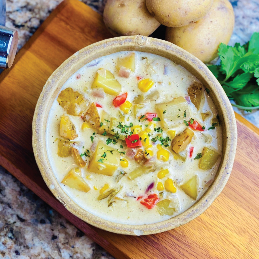 Green Chili, Corn and Potato Chowder - Potatoes USA - Philippines