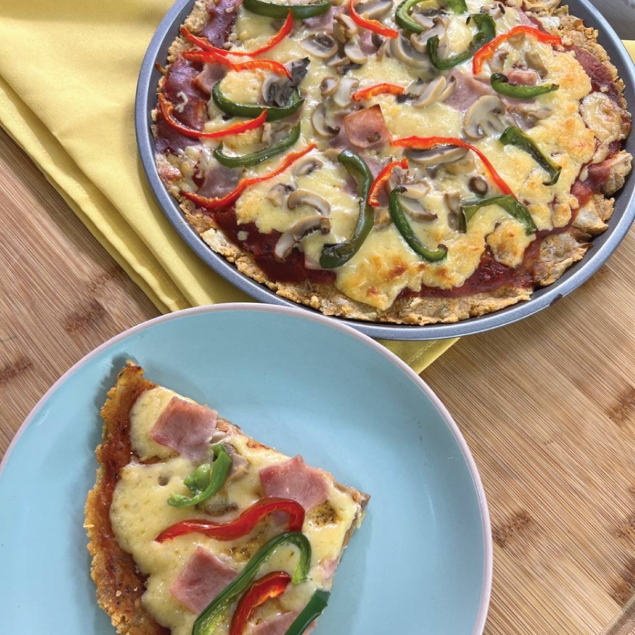 Ham and Veggies U.S. Potato Crusted Pizza - Potatoes USA - Philippines