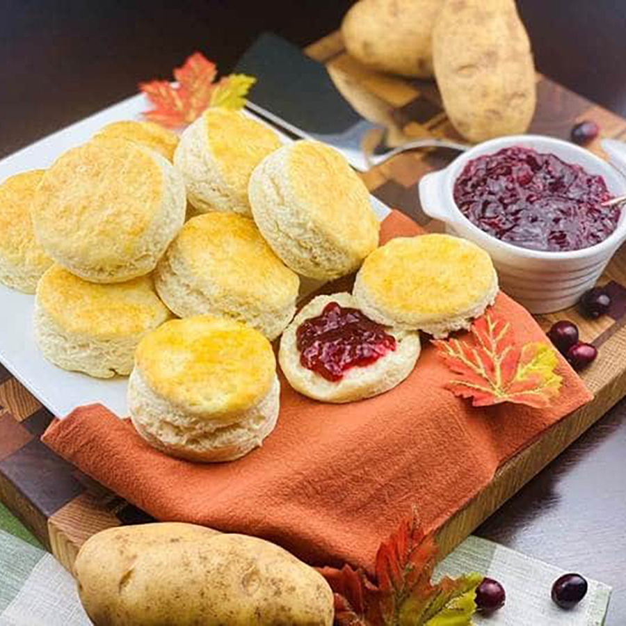Mashed Potato Biscuits with Cranberry Jam - Potatoes USA - Philippines