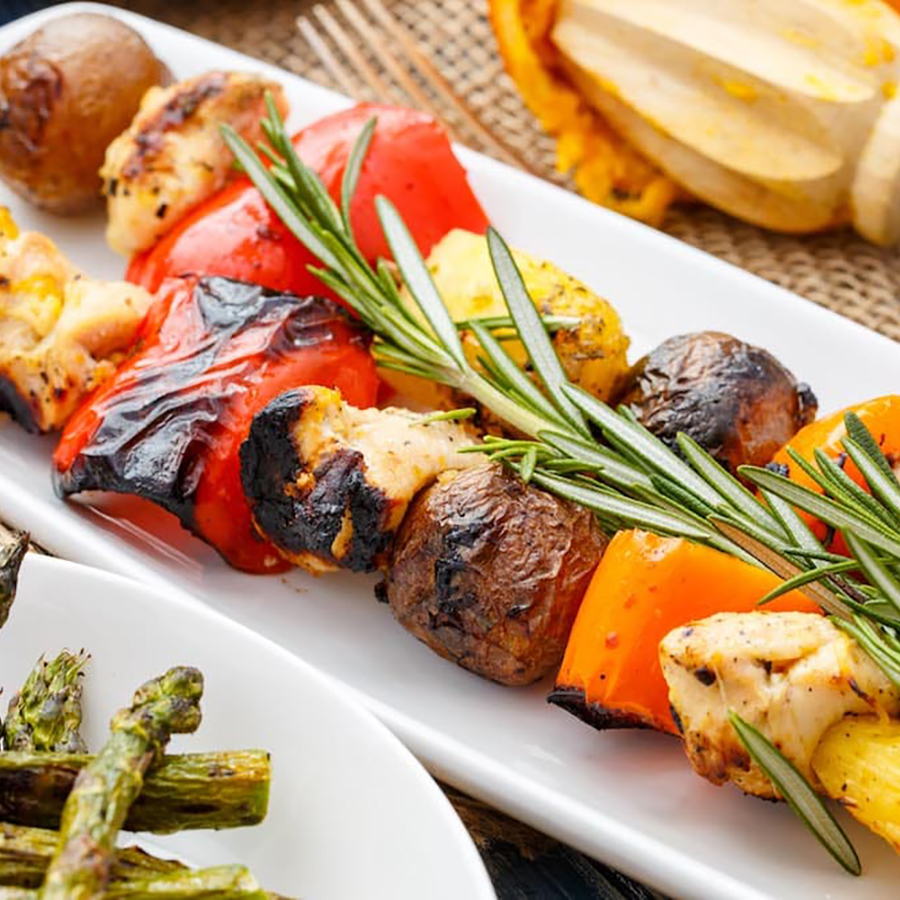 Orange Chicken Pineapple Potato Kebabs - Potatoes USA - Philippines