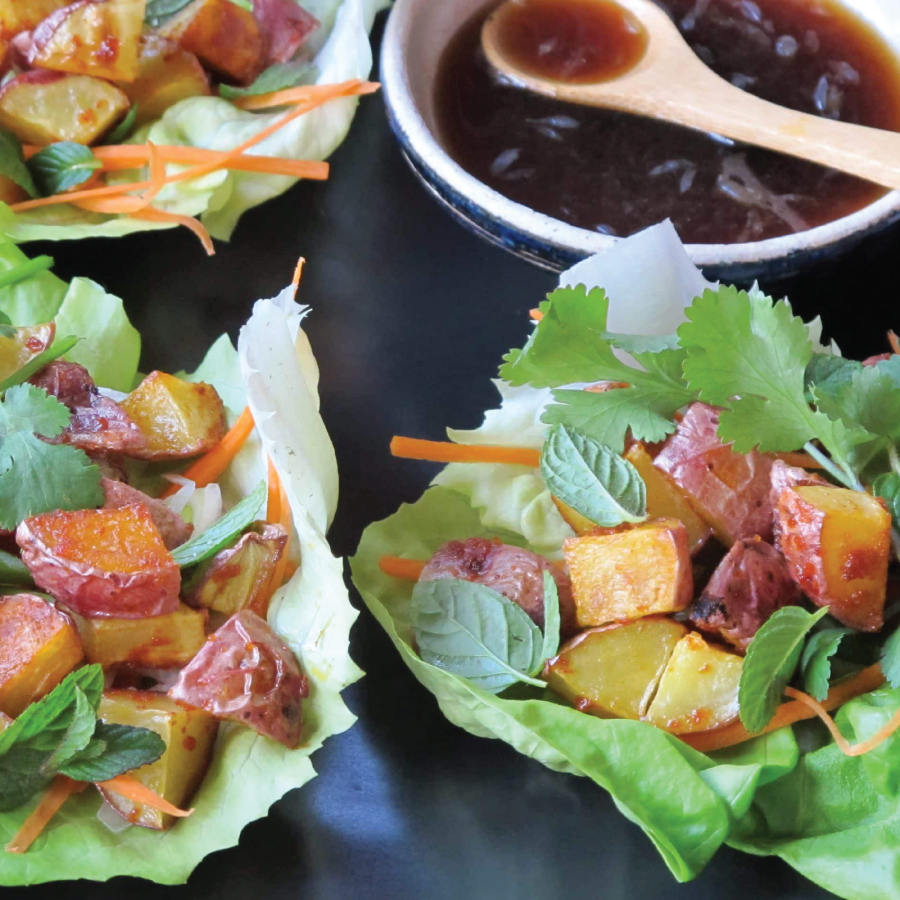 Thai Lettuce Cups with Red Curry Potatoes - Potatoes USA - Philippines