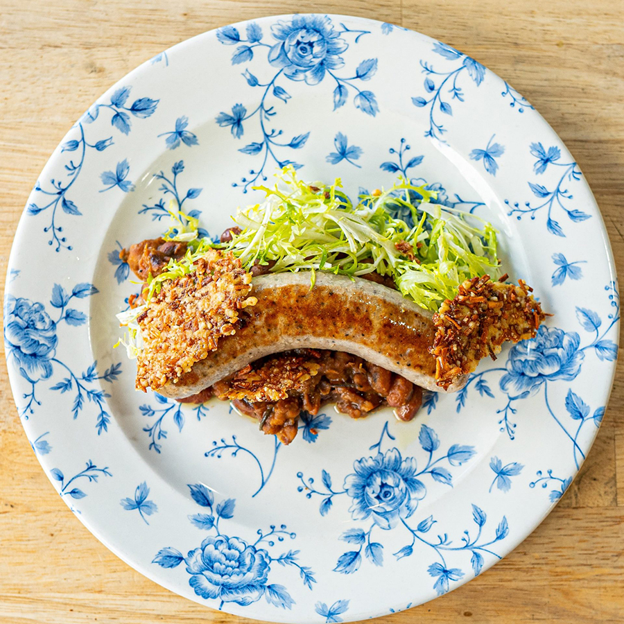 Potato Sausage- Heirloom Bean, Potato Tuile - Potatoes USA - Philippines