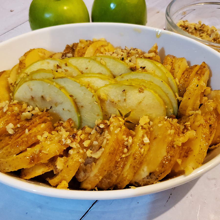 Potatoes and Apples with Maple Rum Gochujang Glaze - Potatoes USA - Philippines