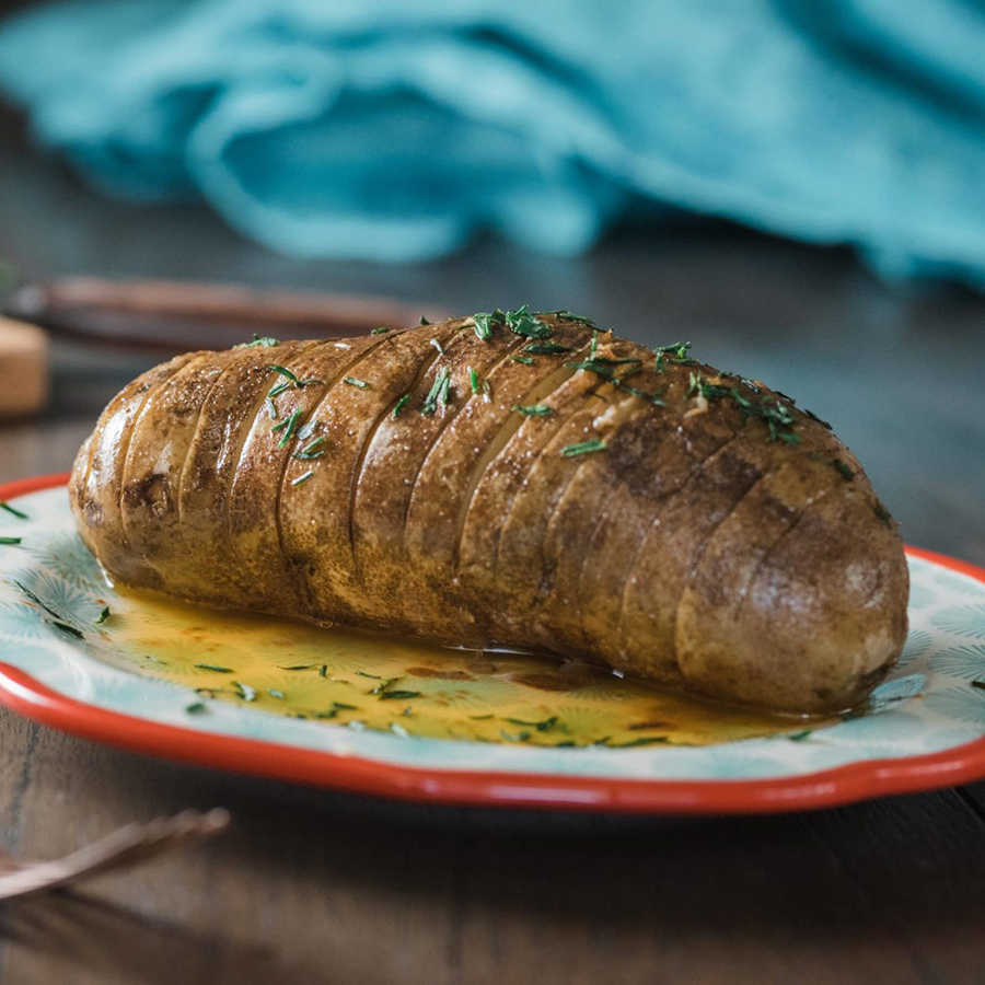 Slow Cooker Hasselback Potatoes with Sriracha Butter - Potatoes USA - Philippines