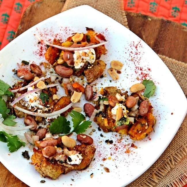 Loaded Smashed Roasted Potato Tikka - Potatoes USA - Philippines