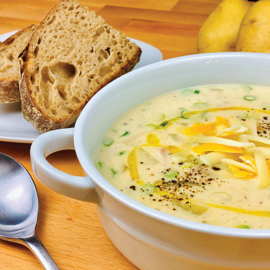 Spring Onion and Potato Soup - Potatoes USA - Philippines