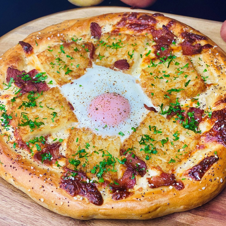 Sunrise Hash Brown Pizza - Potatoes USA - Philippines