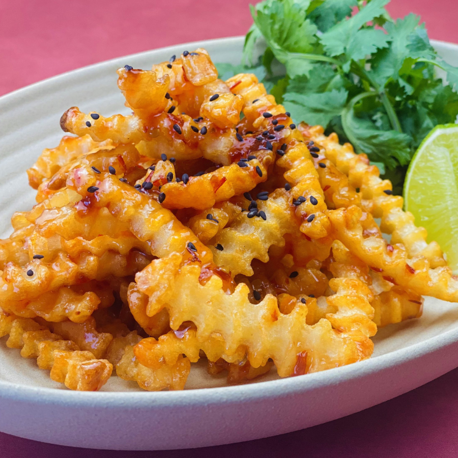 Sweet and Sticky Sambal Honey Fries - Potatoes USA - Philippines